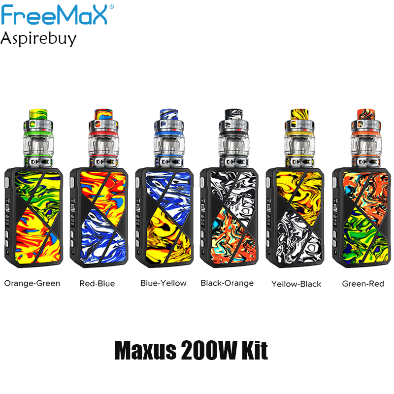 

Freemax Maxus 200W Kit TC Mod 5ml Mesh Pro 2 Tank SS904L M Mesh Coil & Support Single/Dual 18650 Battery 510 Thread Authentic, 5ml standard edition