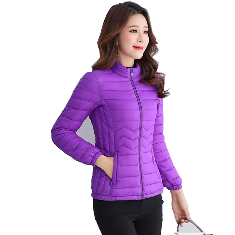 

2019 Winter & Spring Women Jacket Short Down Outwear Female Winter Coat Cotton Padded Warm Jacket Outwear Women Down Coat, Black