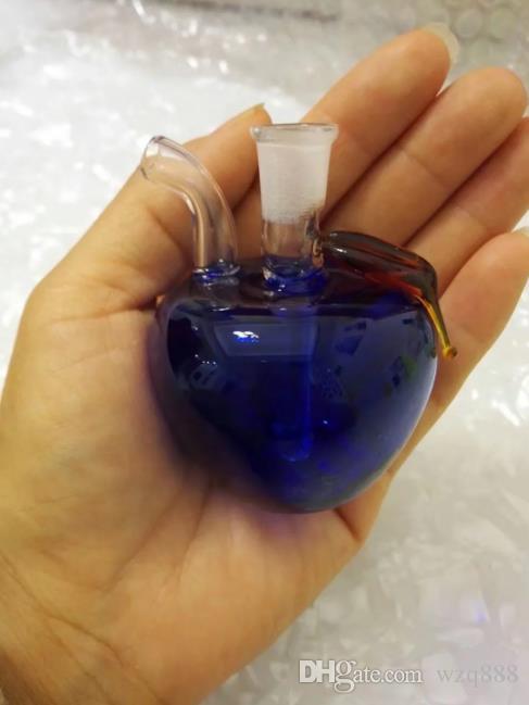 

Apple color glass hookah Wholesale Glass bongs Oil Burner Glass Water Pipes Oil Rigs Smoking Free