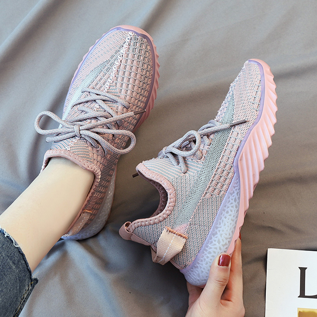 Chaussures femme de couleurs mixtes appartements Nouvelle arrivée Plein air respirable flats Mesh Sneaker chaussures femme femme chaussures MX200