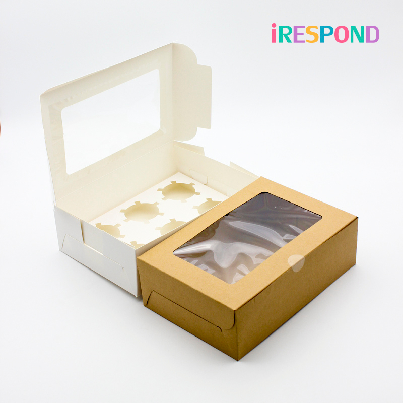 10 De Blanc Pliable en Carton Boîte De Gâteau//Cupcake//Muffin Boîtes 10/" X 10/" X 4/"