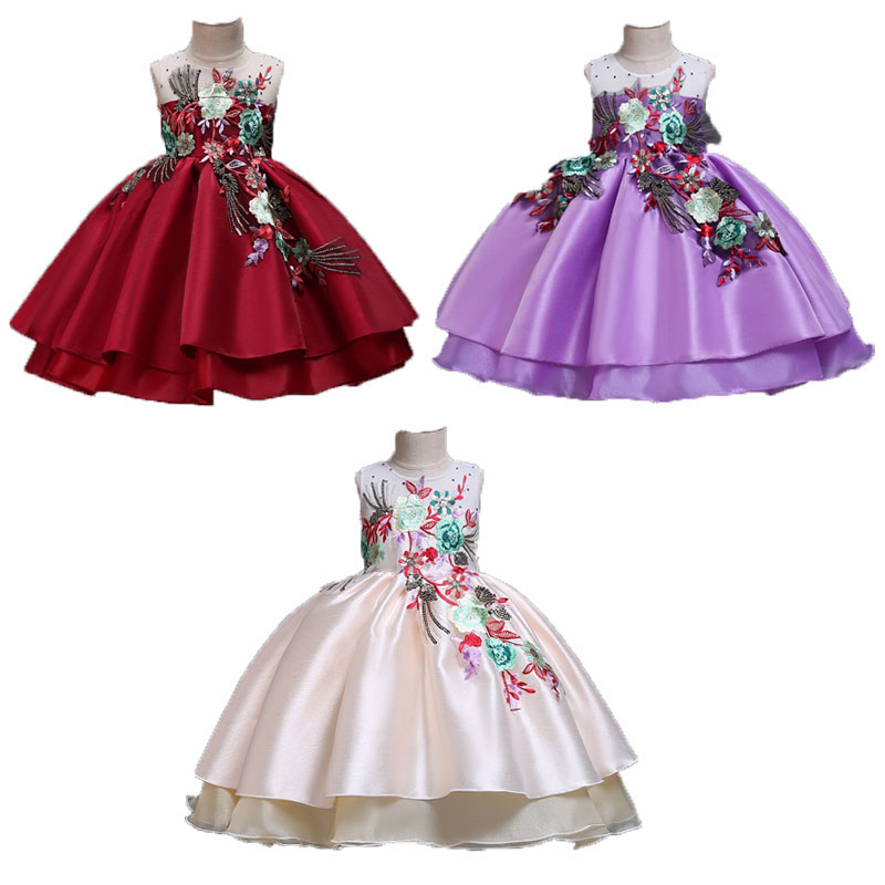 satin dress for kids