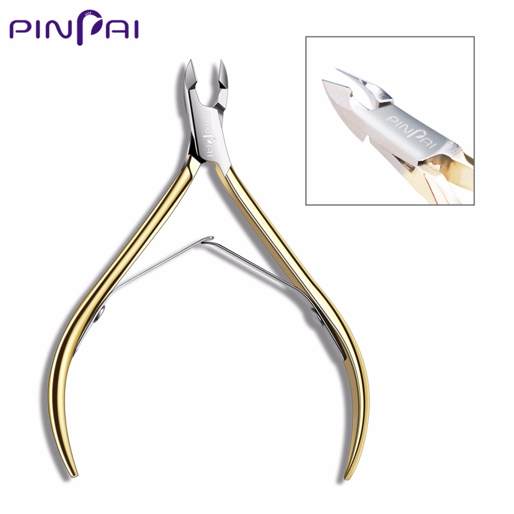 Professional Stainless Steel 501 Gold Nail Art Cuticle Scissor Nail Tip Cuticle Clippers Manicure Remover Cutter Nippers D501-image-443640005