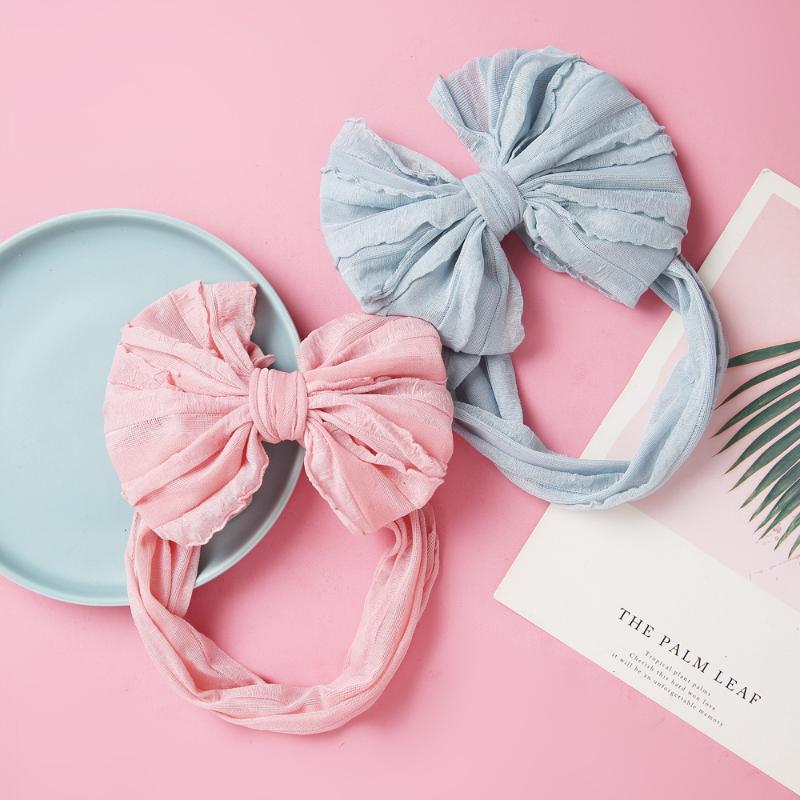 

Cute Lace Bow Baby Headband Soft Flower Silk Hair bands for Girl Headwear Children Bowknot Hair Ties Infant HeadWrap Accessories, Nsfb-9719-11a5wei