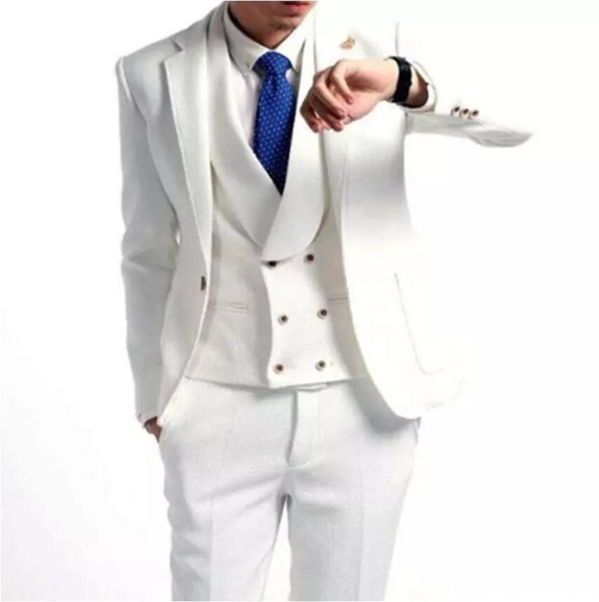 

Classic Notch Lapel Wedding Tuxedos Slim Fit Suits For Men Groomsmen Suit Three Pieces Cheap Prom Formal Suits (Jacket+Pants+Vest+Tie) 393, Same as image