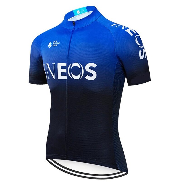 

Tour De France 2020 Pro Team ineos Cycling Jersey bicycle Clothing Summer Breathable MTB Jersey Ropa Ciclismo, Model a