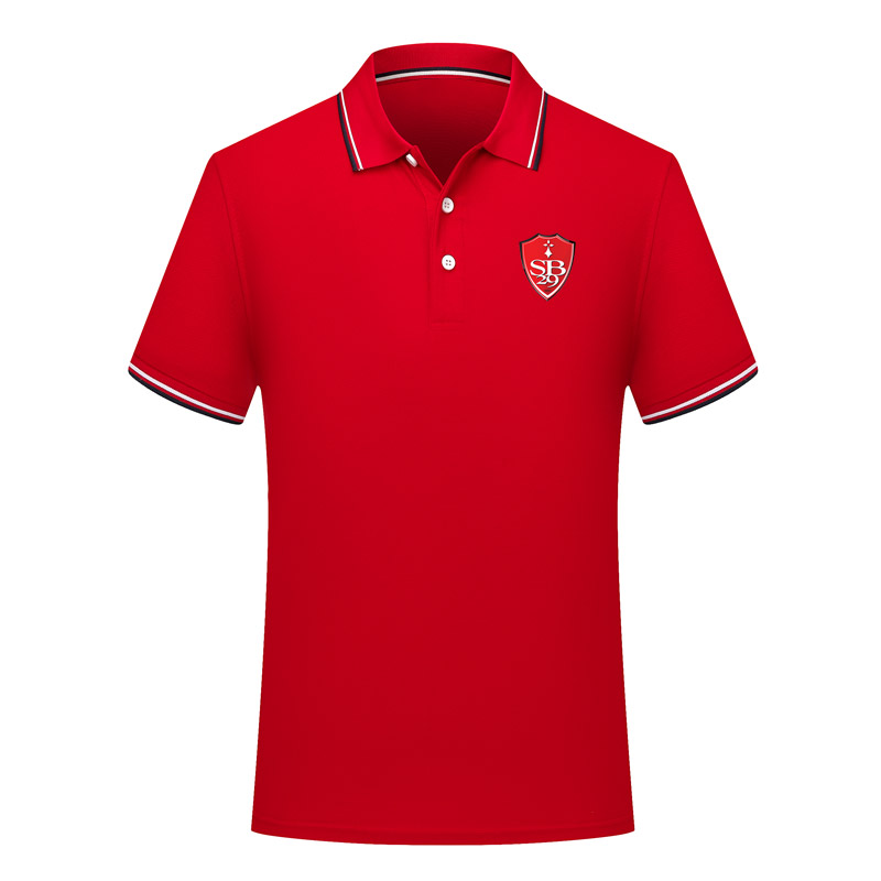 

2020 Ligue 1 Brest Polo shirts soccer jerseys Soccer Polo shirt 2020 Brest Short Sleeve polo shirt football Polos Fans Tops, Red