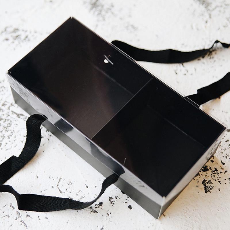 Portable Flower Dessert Gift Box Packaging Flower Paper Basket Gifts Folding Paper Box Florist Supplies DIY Wedding Party Craft-image-551503663