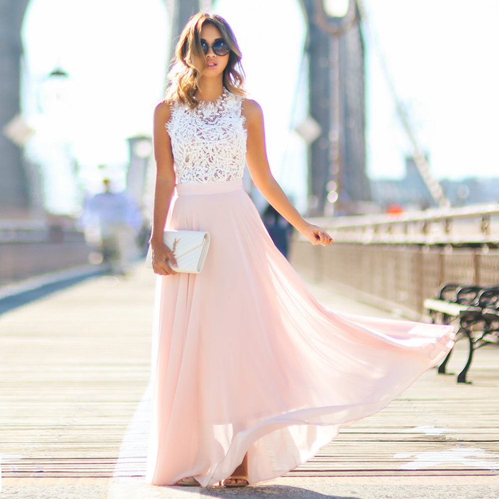 hot pink maxi dress plus size