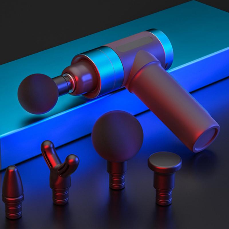 

6000mAh USB Charging Muscle Massage Gun Crossfit Exercising Training Recovery Shaping Physiotherapy Fitness Equipment 4 Heads