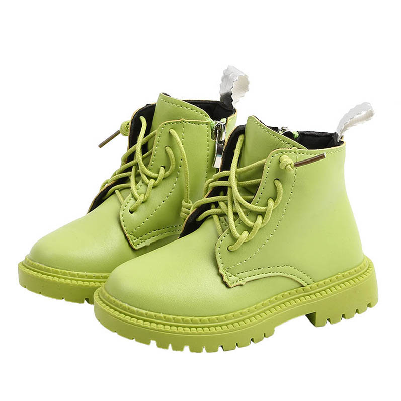 Quality.A Girls Princess Boots Bow Martin Boots Flat Boots