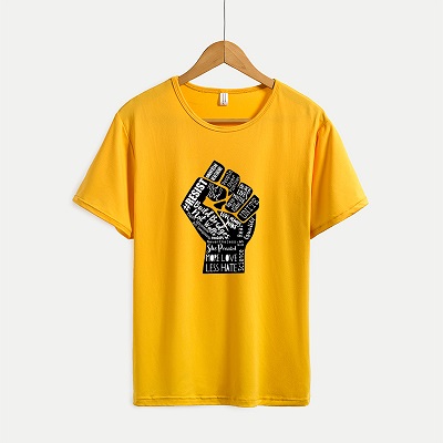 

Mens Print T-shirts Womens Print Summer T-shirts Youth Letter Fashion Tops Summer Casual Clothing 2020 Hot Selling Men and Women Cloth, Yellow