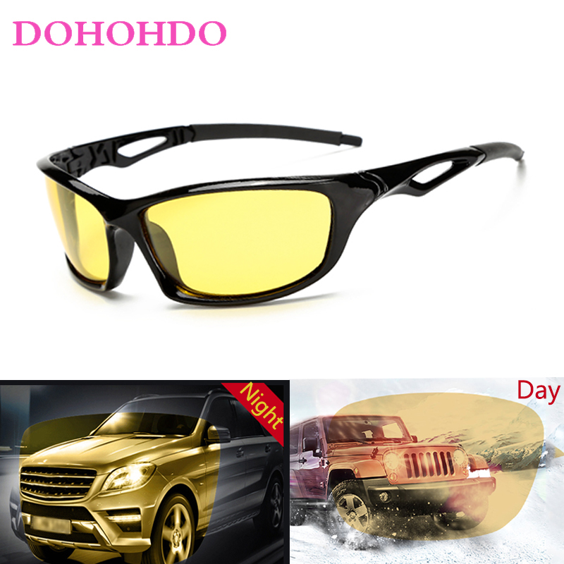 

DOHOHDO Night Vision Glasses For Headlight Polarized Driving Sunglasses Yellow Lens UV400 Protection Night Eyewear for Driver