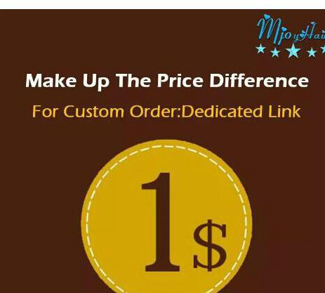 

Make up the Price Difference dedicated link shipping Make up the difference Mjoyhair A dedicated link, Beige