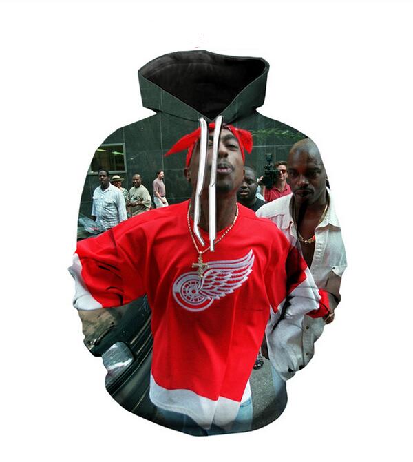 

mens Designer Hoodies For Men Sweatshirt Lovers 3D Tupac Hoodies Coats Hooded Pullovers Tees Clothing WP018, As shown