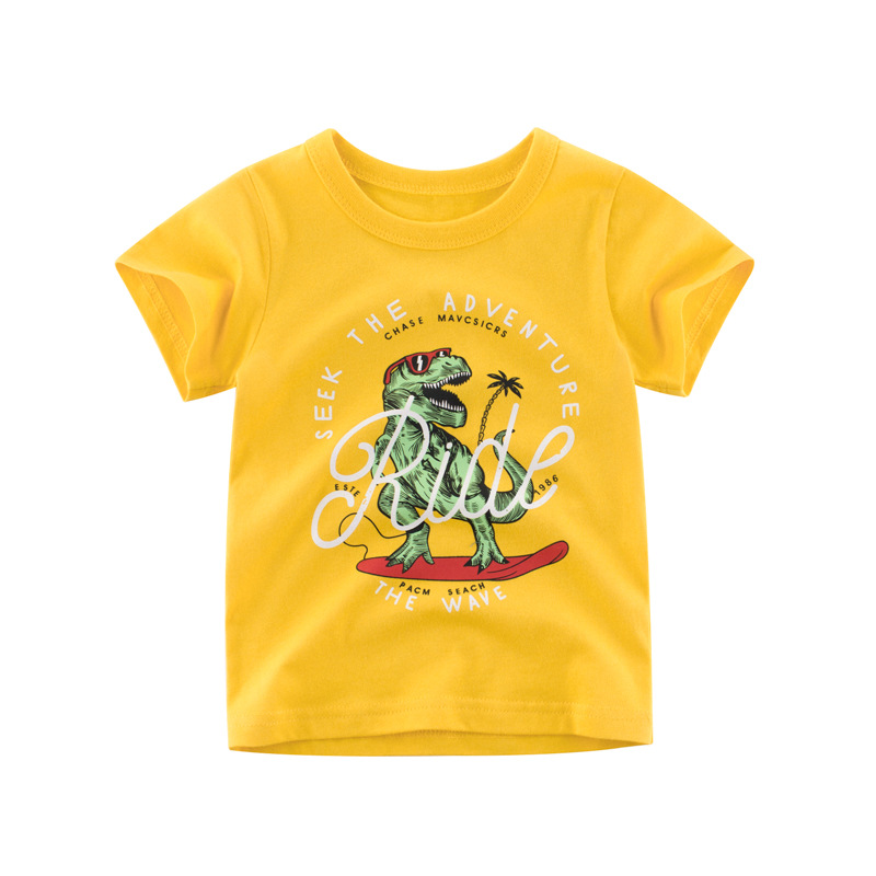 

2019 Summer Boys Girls T-shirt Fashion cotton Print Cartoon Children Sports t-shirt Football Kids Baby Short Sleeve Soft Tees, Blue