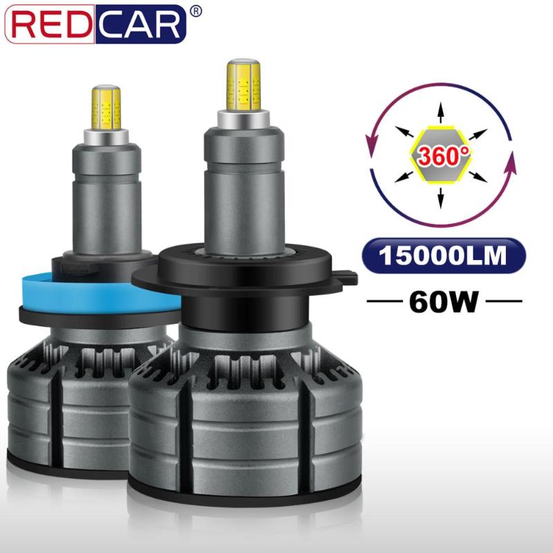 

2pcs 6 Sides CSP Led Headlight H7 H1 Car Headlight 60W 15000LM H3 H11 9005 HB3 9006 HB4 Turbo Led Bulbs Auto Fog Lamp