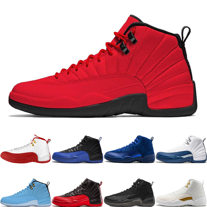 

Wholesale Cheap 12 12s Basketball Shoes Bulls FIBA Game Royal Deep Royal Blue Gym Red french blue Flu Game Mens Sport Sneakers, Michigan