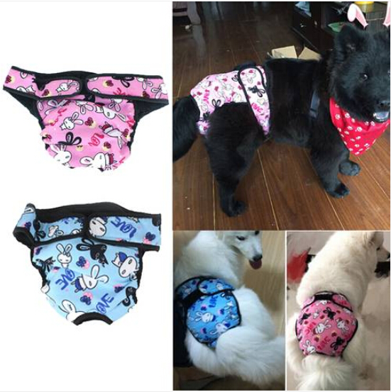

Sales!!! 2019 Wholesales Free shipping Large Female Dog Puppy Sanitary Panty Pant Short Panty Diaper Underwear, Blue