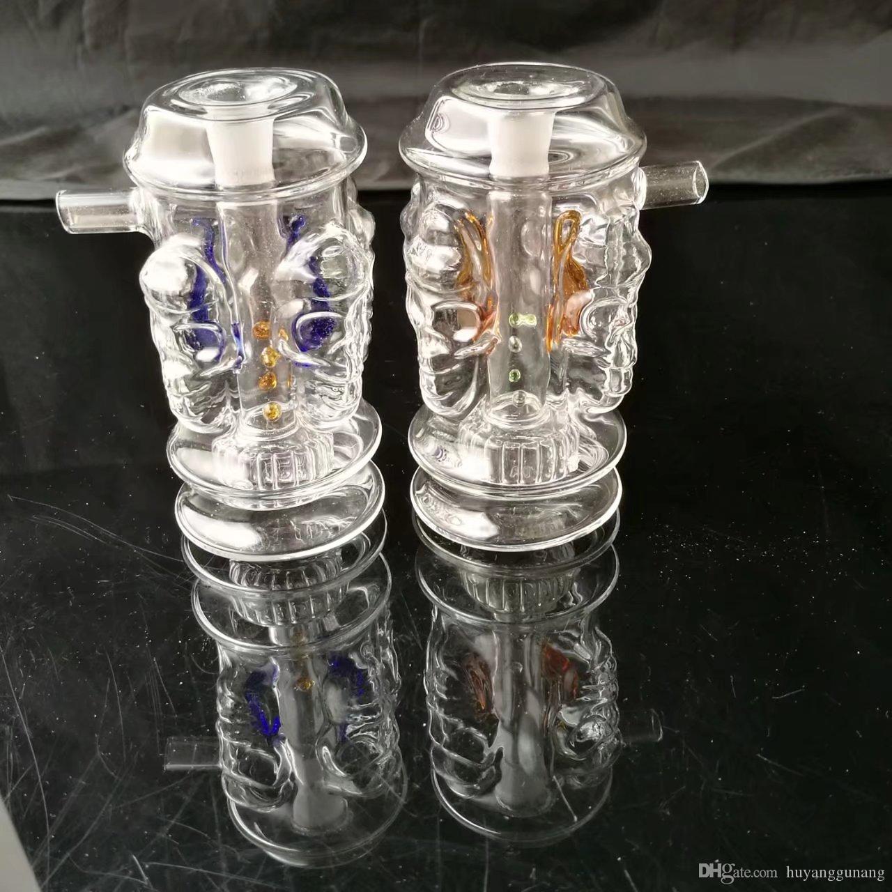 

Four skull bone pot Wholesale Glass Hookah, Glass Water Pipe Fittings, Free Shipping