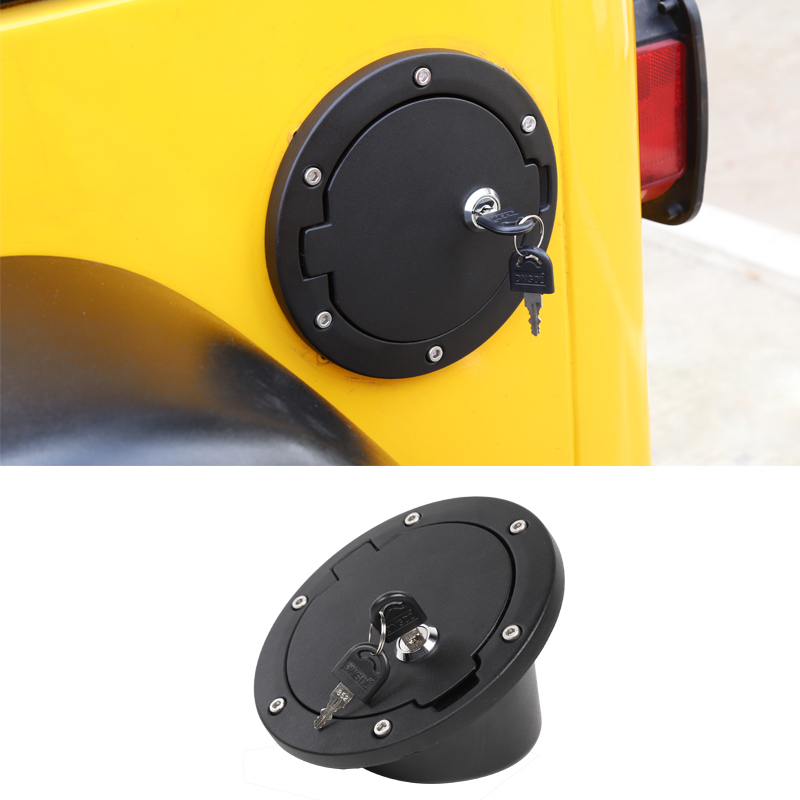 

Car Fuel Tank Cap Black Gas Cap Decoration For Jeep Wrangler TJ 1997-2006 Second Generation High Quality Auto Exterior Accessories