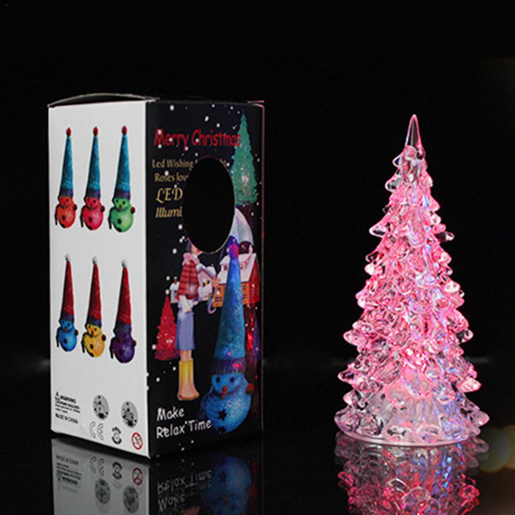 

Acrylic Colorful Crystal Christmas Tree For Wedding Christmas Home Decoration With Button Battery
