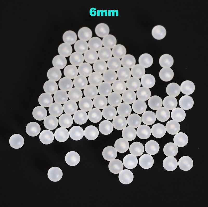 

6mm Polypropylene ( PP ) Sphere Solid Plastic Balls for Valves and Low Load Bearings, Flotage Valves and Fluid Level Indicator
