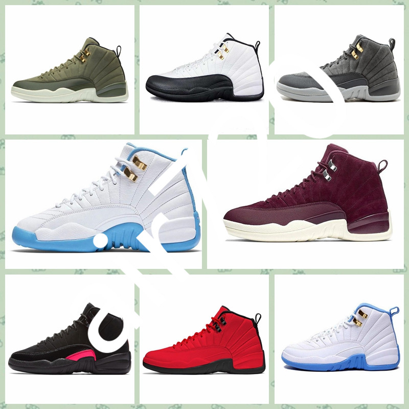 

J012HA 2020 Hot sale Men Women High Quality Basketball Shoes 12 12s Michigan Brown XII Designer Shoes Trainers Sport Sneakers Size 40-46