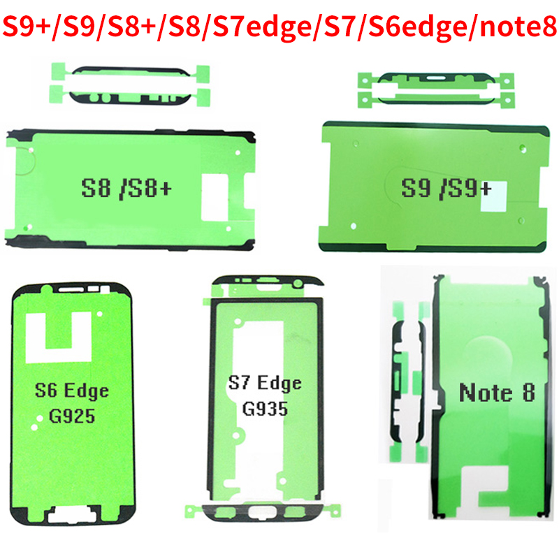 

100pcs/lot LCD Screen Adhesive Glue Tape for Samsung Galaxy S9 S8 Plus Note 8 S7 edge s6 edge Front Frame Tape Back Cover Sticker