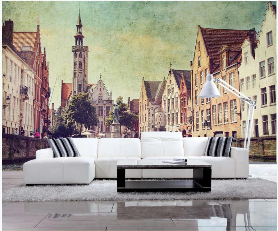 

3d wallpaer custom photo European beautiful city landscape background 3d wall murals wallpaper for walls 3 d living room home decor, Non-woven wallpaper