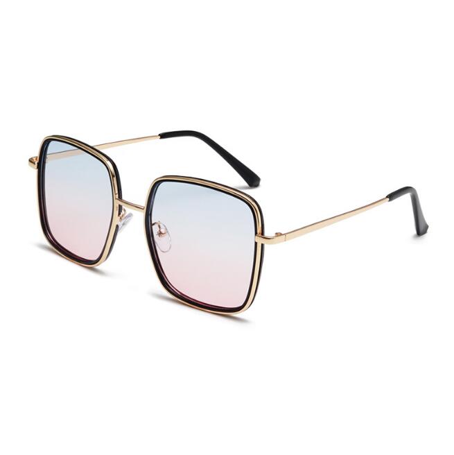 

Wholesale- Fashion Big Frame Sunglasses Ladies Trend Versatile Anti-UV Sunglasses Star Fashion Versatile Glasses Retro Glasses