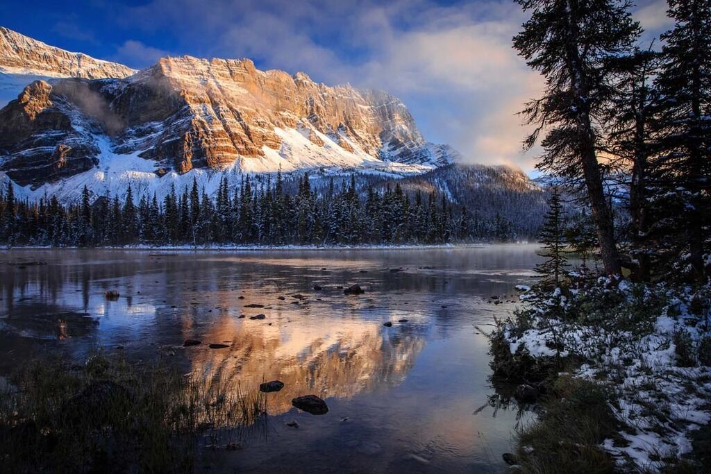 

Home Decor Art Lake Autum Morning Reflection Handpainted &HD Print Oil Paintings On Canvas Wall Art Pictures 191106