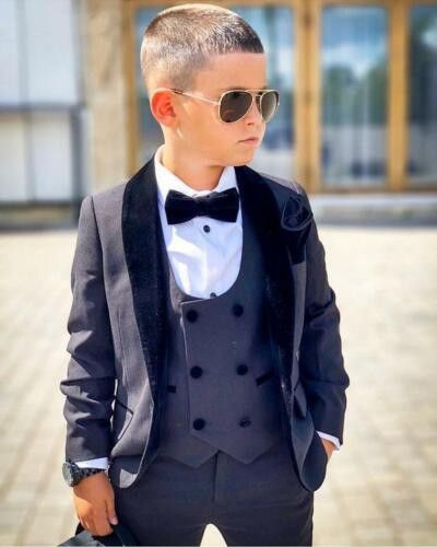 

Baby Boys Formal Suits For Weddings England Style Child Grey Prom Party Formal Sets Flower Boys Suits Blazer+Pants+Vest, Olive
