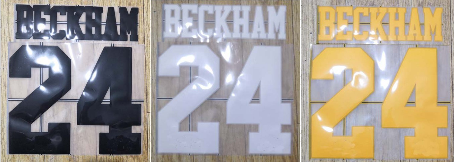 

Retro BECKHAM #24 nameset name numbering soccer patch soccer badge