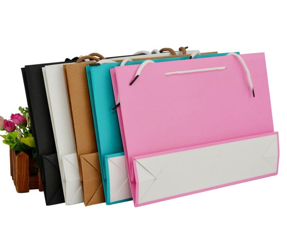 

pink paper gift bag for packaging small cloth gift bags black paper bags for clothes garment packaging shopping