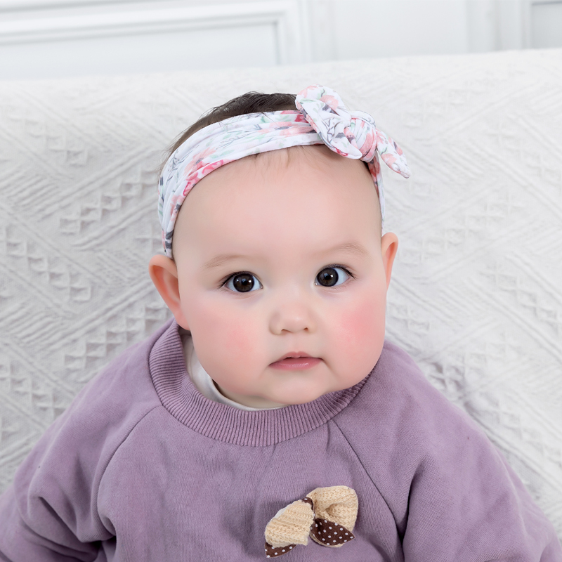 

Bow Baby Headbands Kids Girl Boys Bow Hairband Print Floral Elastic Hair Bands Parent-Child Hair Accessories, A2nsnsfb-9621-4
