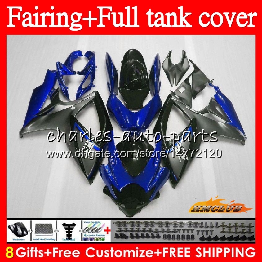 

Kit For SUZUKI GSX-R600 grey blue GSXR750 GSXR 600 750 CC 06 07 73HC.129 GSX R750 600CC 750CC GSXR-750 K6 GSXR600 2006 2007 Fairing +Tank, No. 1