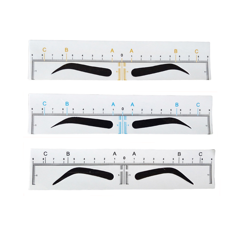 

Disposable Microblading Eyebrow Ruler Sticker Tattoo Accessories Supplies Permanent Makeup Embroidery Measuring Tool Eyebrow Shaping Stencil