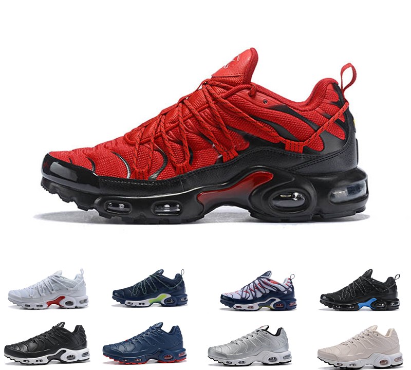 2019 Nouveau champagnepapi Mercurial Max Plus Tn Ultra SE Noir Rouge Orange chaussures de plein air Plus TN chaussures femmes Baskets Hommes de p