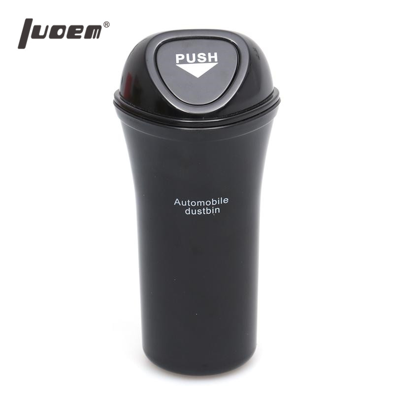 

LUOEM Portable Mini Automobile Dustbin Car Trash Can Car Organizer Leakproof Vehicle Trash Bin Garbage Can