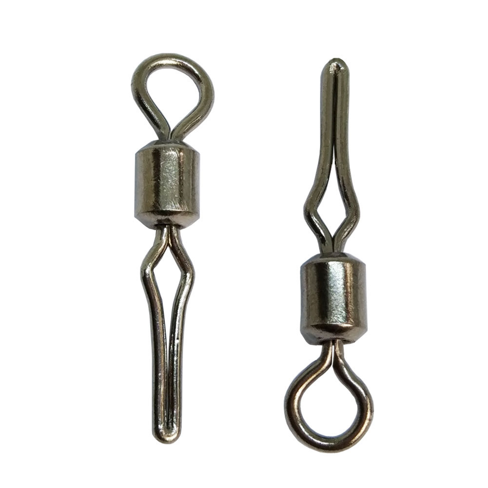 200 Pieces Fishing Swivel with Side Line Clip Carp Fast link Fishing Accessories Bass Fishing Gear-image-373411921