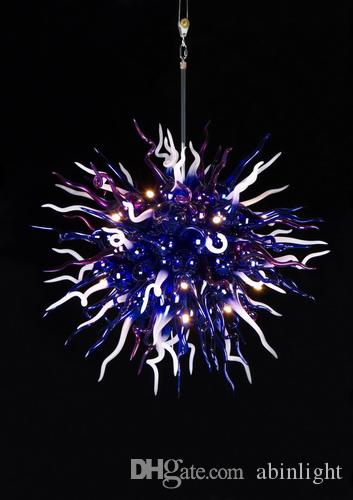 

100% Hand Blown Borosilicate Glass Chandelier Light Art Deco Glass Modern LED Bulbs Lighting Modern Ceiling LED Lamps for Home Decor