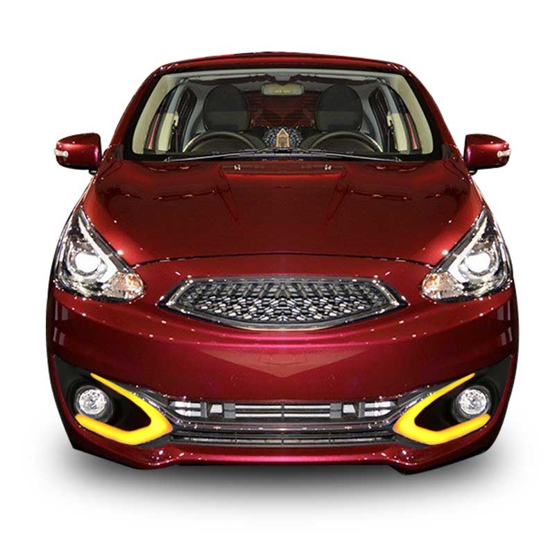Yellow Turn Signal Style Waterproof Car DRL 12V Led Daytime Running Light Fog Lamp For Mitsubishi Mirage 2016 2017-image-489882242