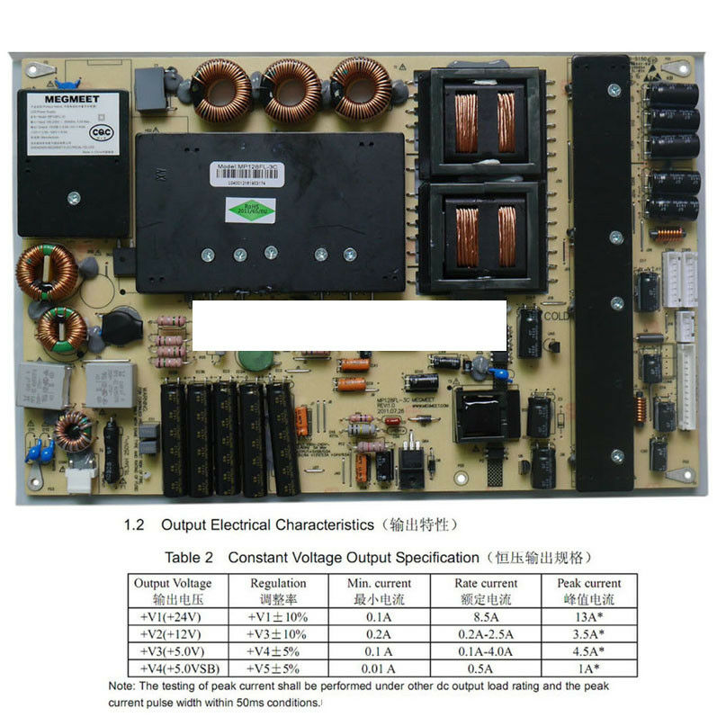 

New original for MEGMEET MP128FL-3c 55-inch LED display advertising power board
