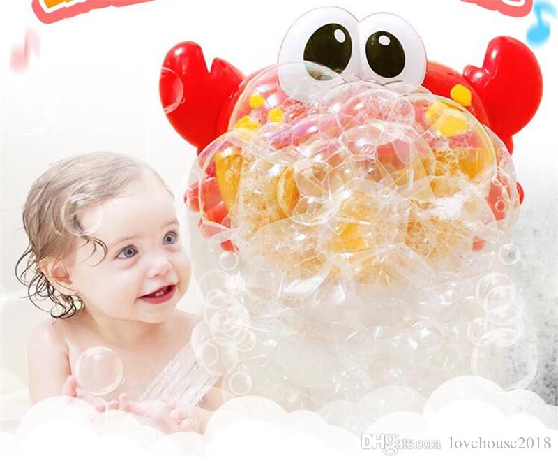 

48pcs/Lot Korea Bubble Crabs Toys For Children Funny Bath Music Bubble Maker Bathtub Pool Swimming Soap Machine Kids Bathroom Baby Bath Toys