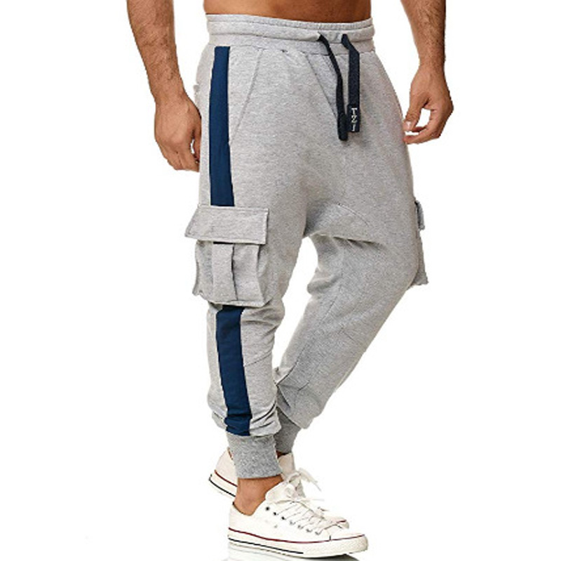 

QNPQYX New Jogging Pants Running Trousers Men Sport Pencil Pants Men Cotton Soft Bodybuilding Joggers Trousers Running Overalls, Black