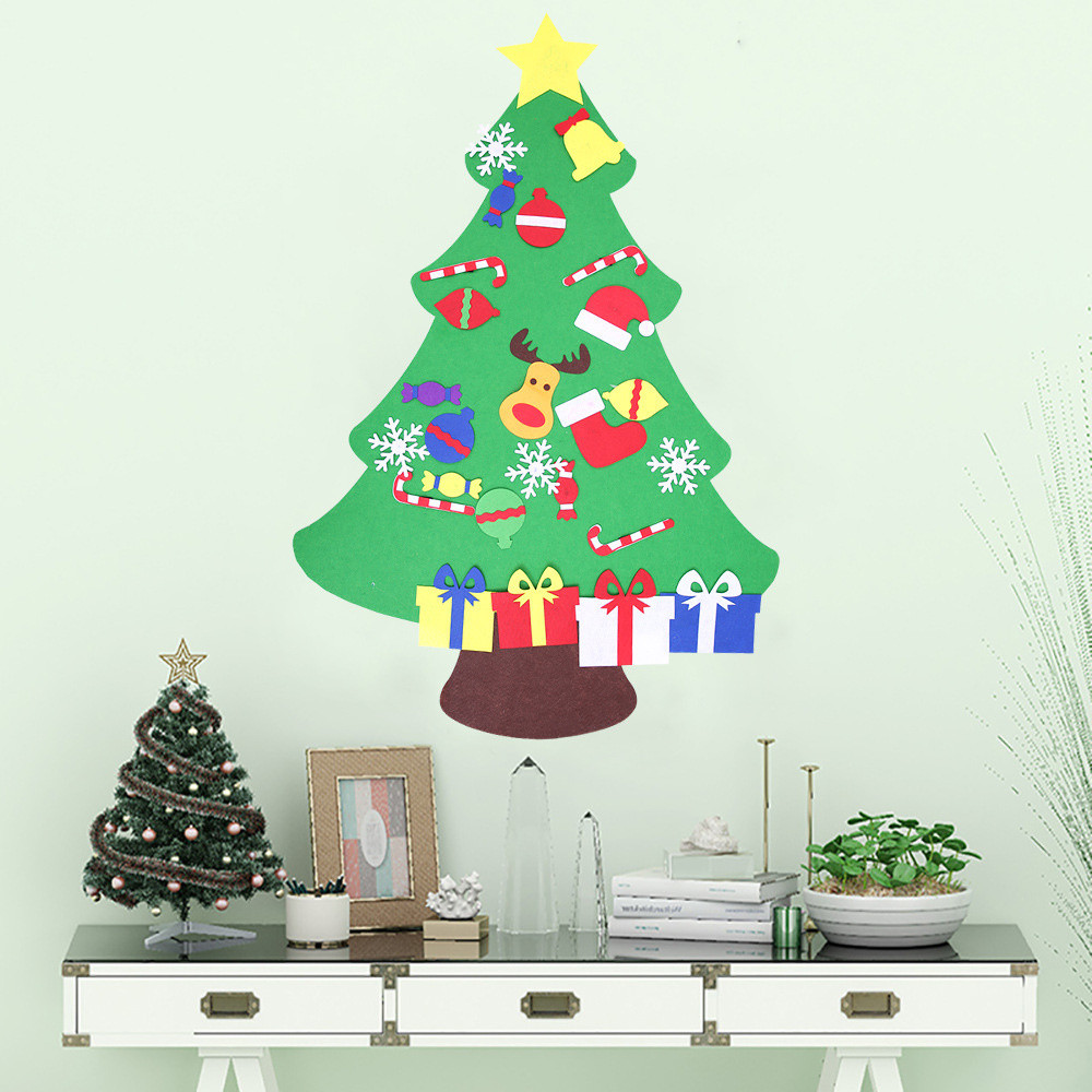 

DIY Three-dimensional Felt Cloth Christmas Tree large Christmas Hanging Gift M0819
