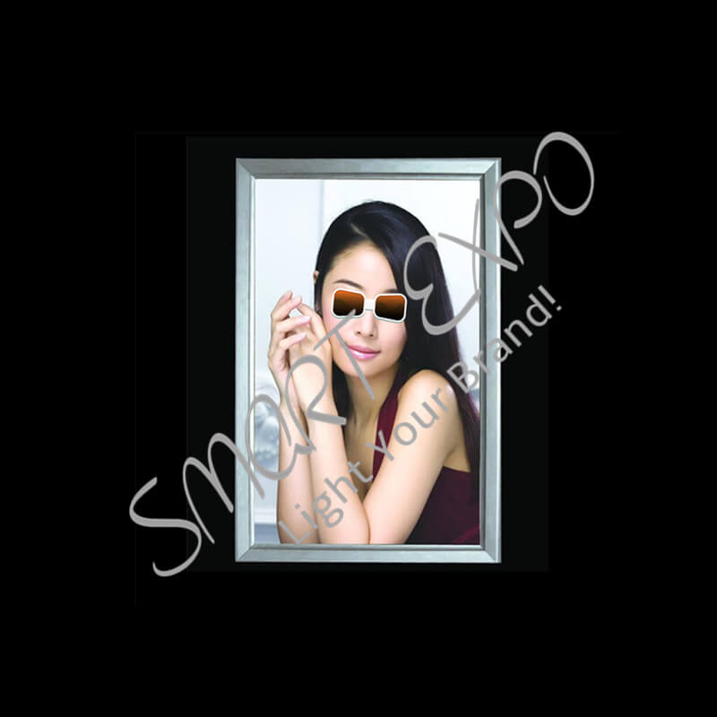 

A2 420*594 mm Snap Frame Light Box Edge-Lit 4-Side Snap Frame Single Wall Mounted Custom Adapter and Plug