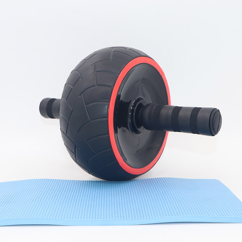 

Natural Rubber Giant Wheel Abdominal Wheel Abdominal Muscle Single Roller Training, Black