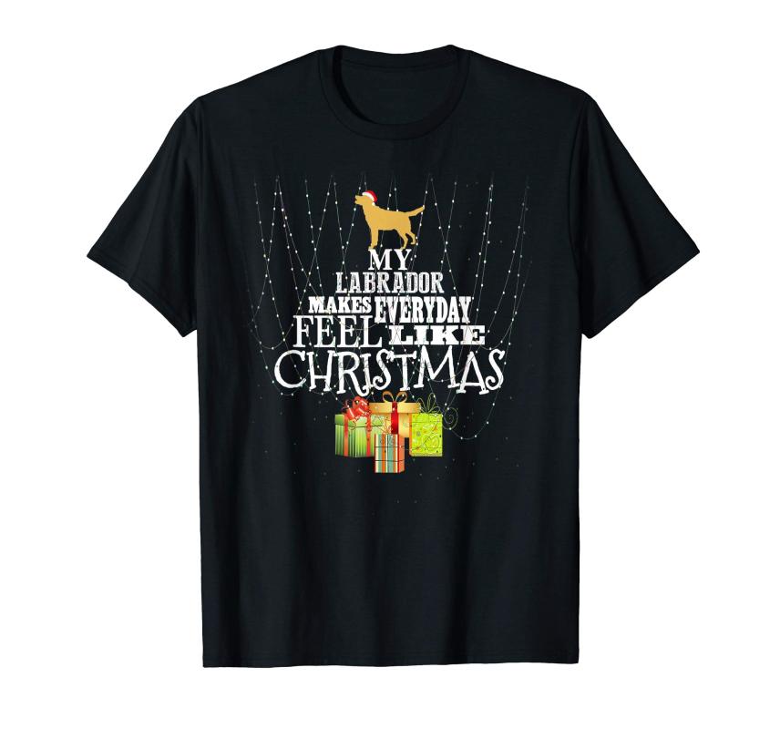 

Labrador Retriever Gifts Labrador Christmas T-Shirt-Men' T-Shirt-Black, Men-darkpurple